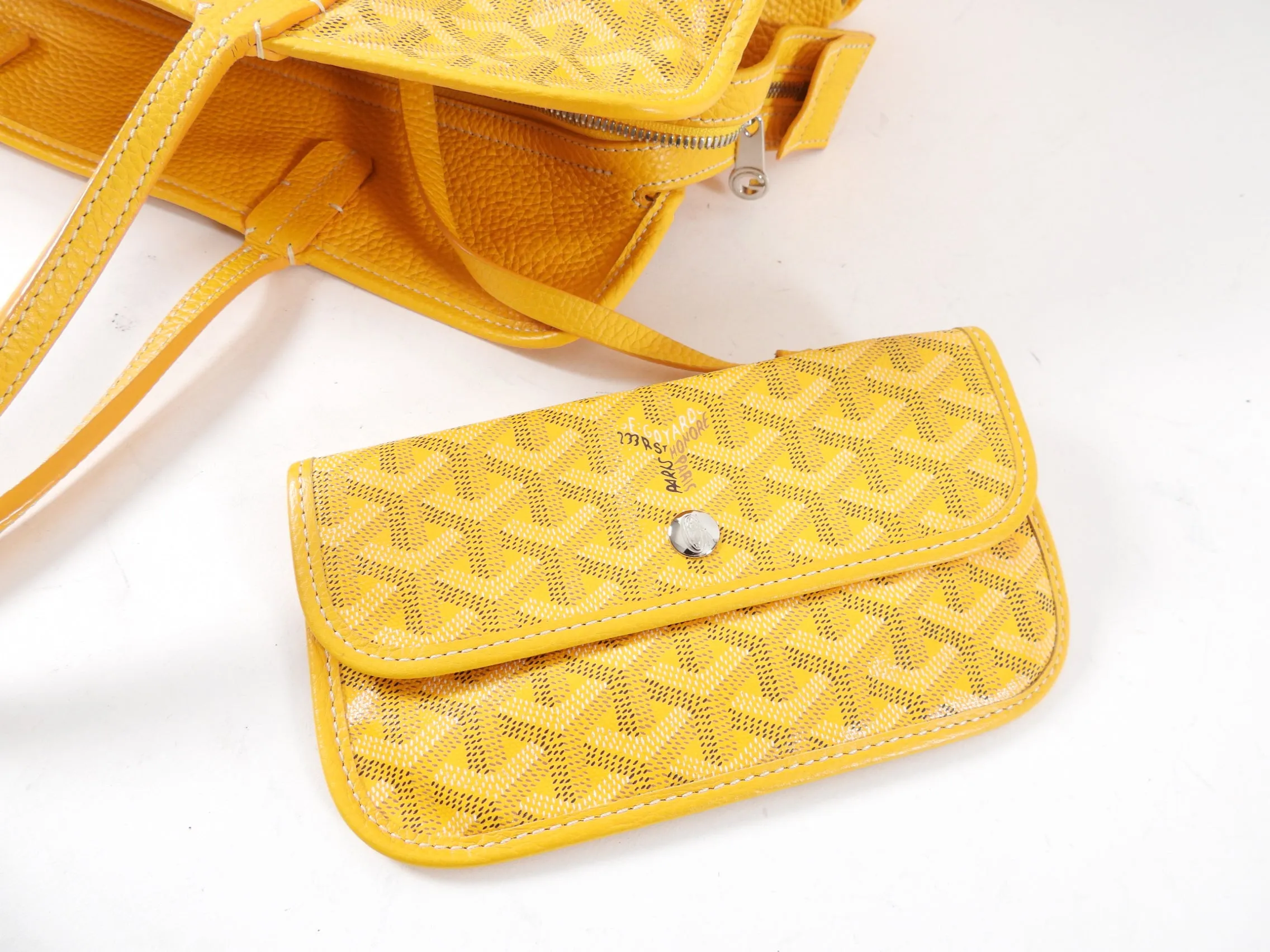 Goyard Sac Hardy Pet Carrier Yellow Tote Bag