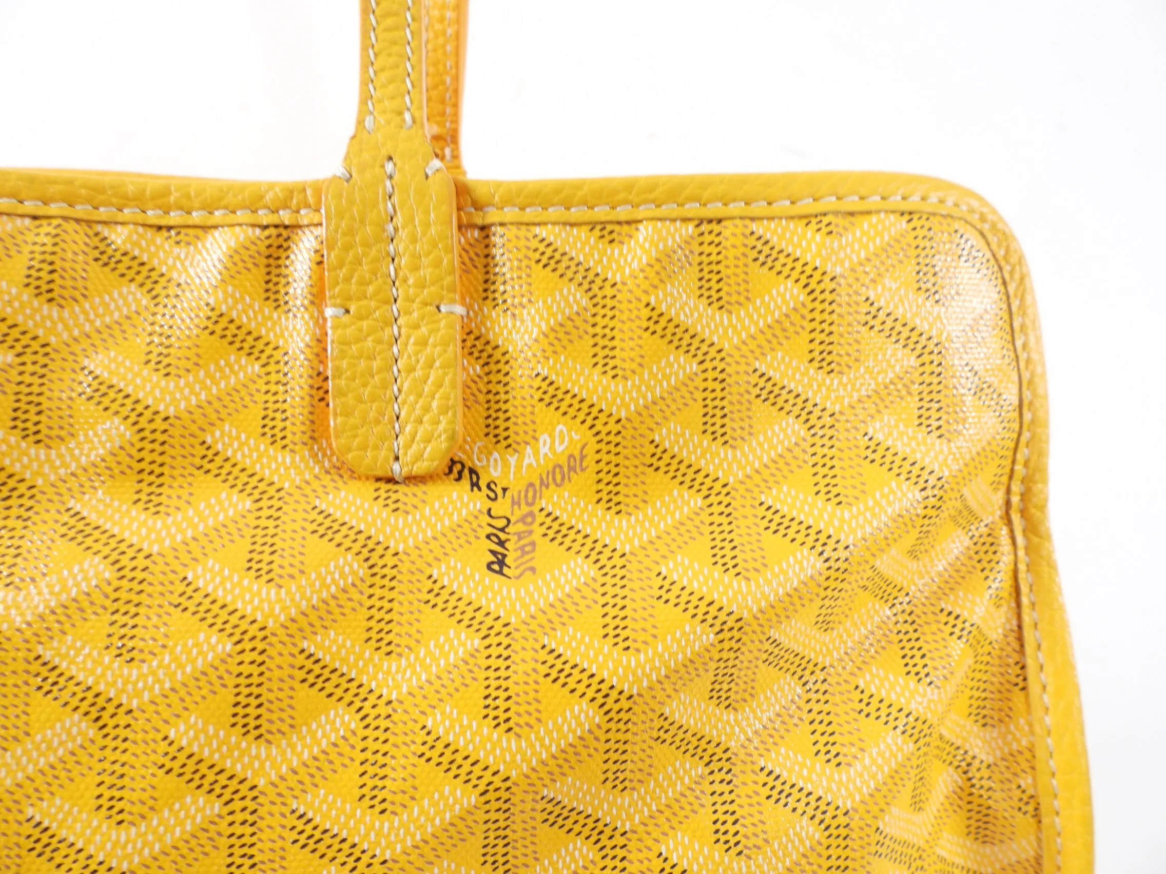 Goyard Sac Hardy Pet Carrier Yellow Tote Bag