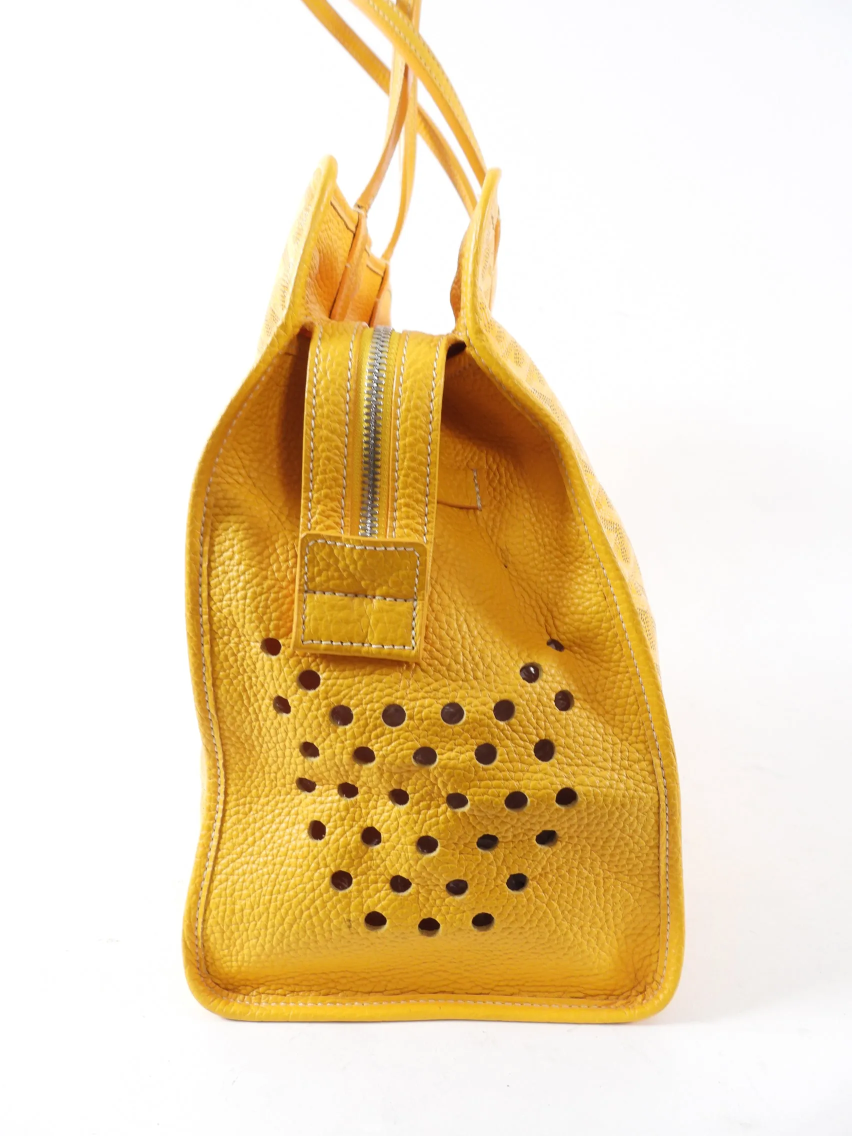 Goyard Sac Hardy Pet Carrier Yellow Tote Bag