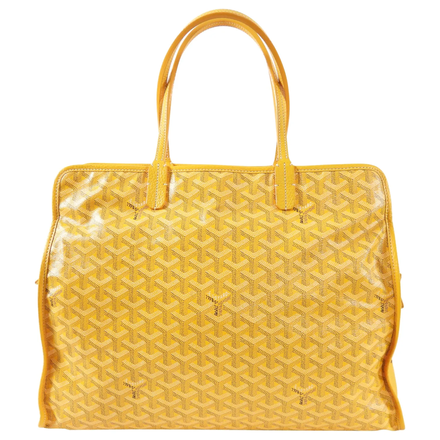 Goyard Sac Hardy Pet Carrier Yellow Tote Bag