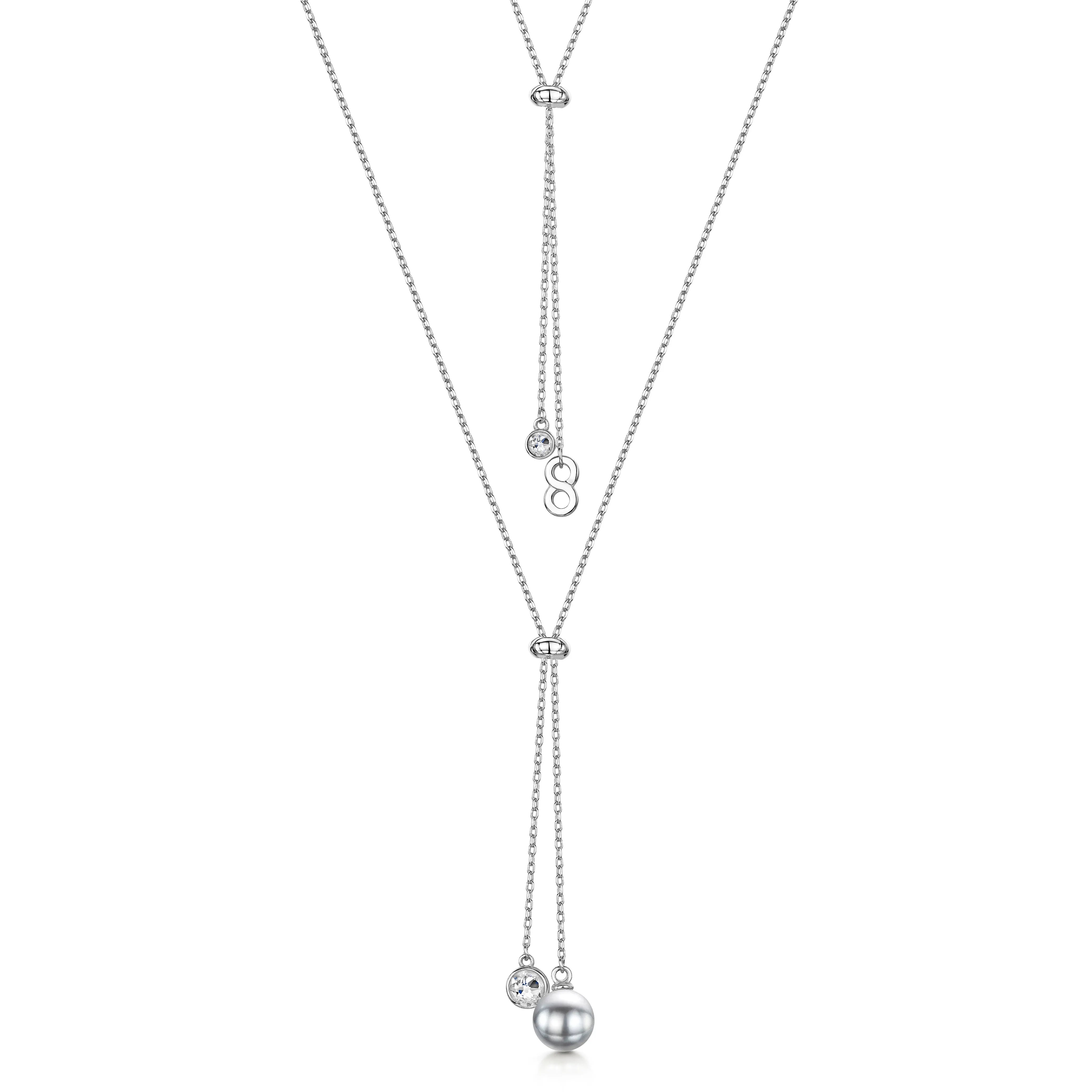 Grace Necklace - Rhodium