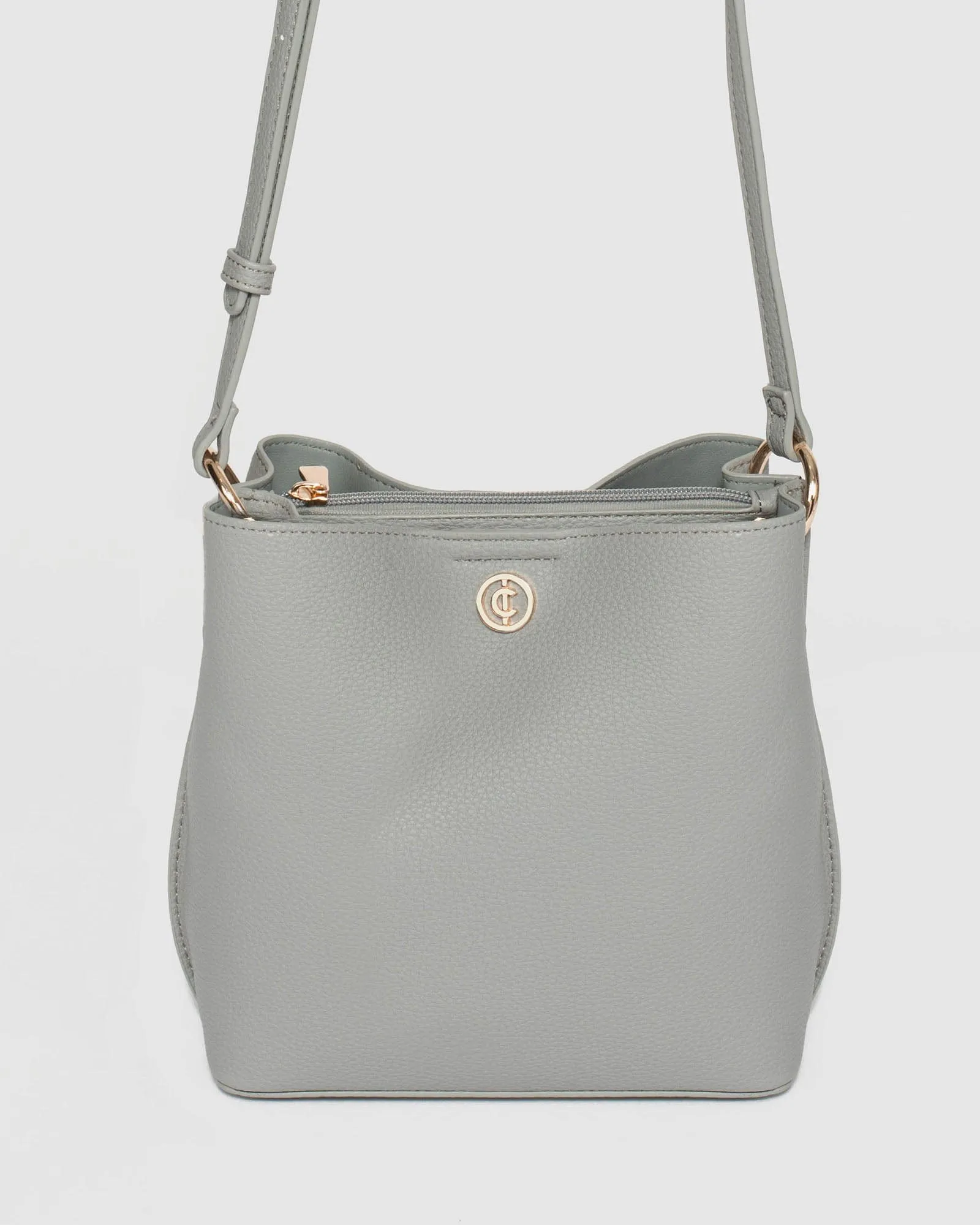 Grey Harsha Disc Bucket Bag