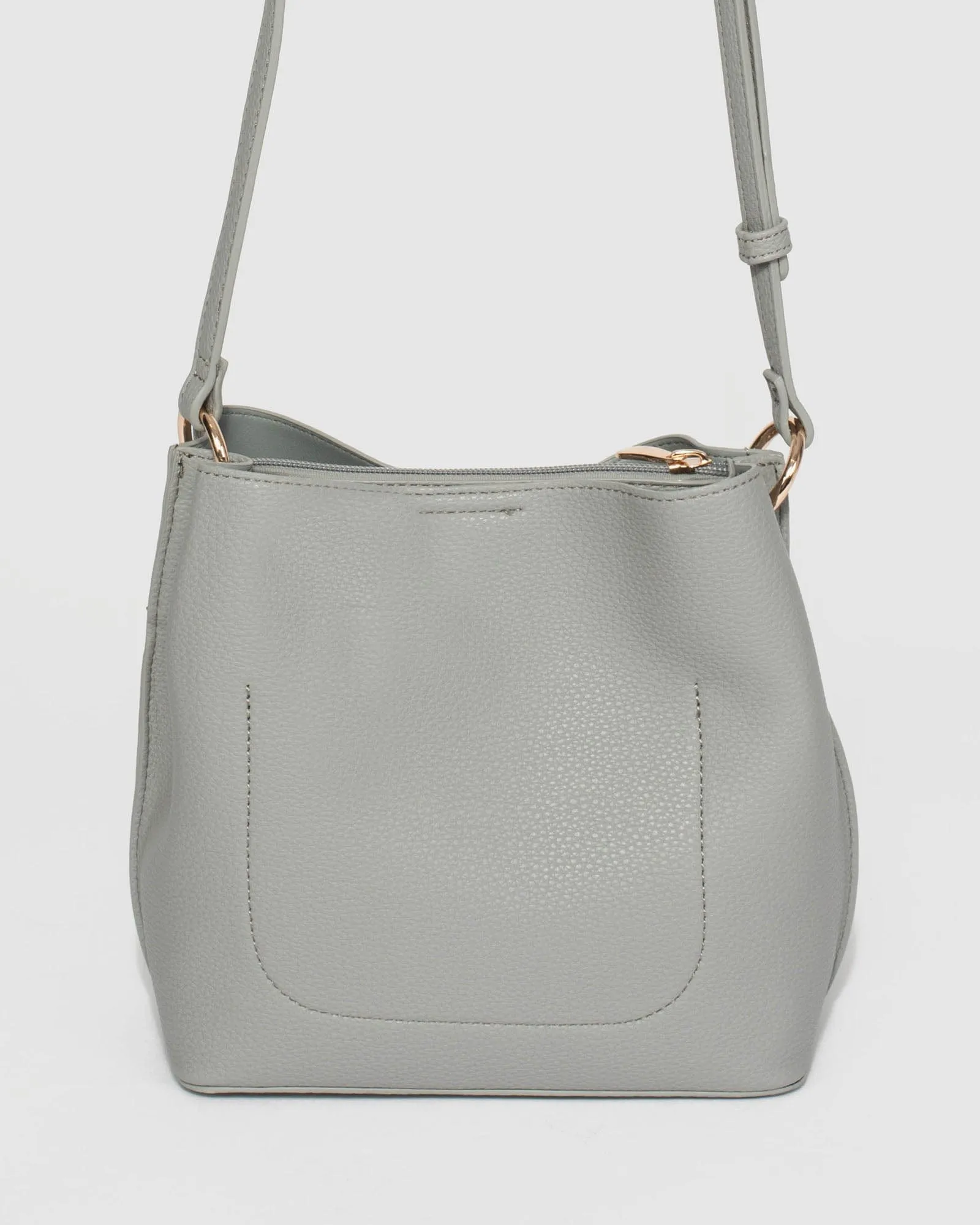 Grey Harsha Disc Bucket Bag