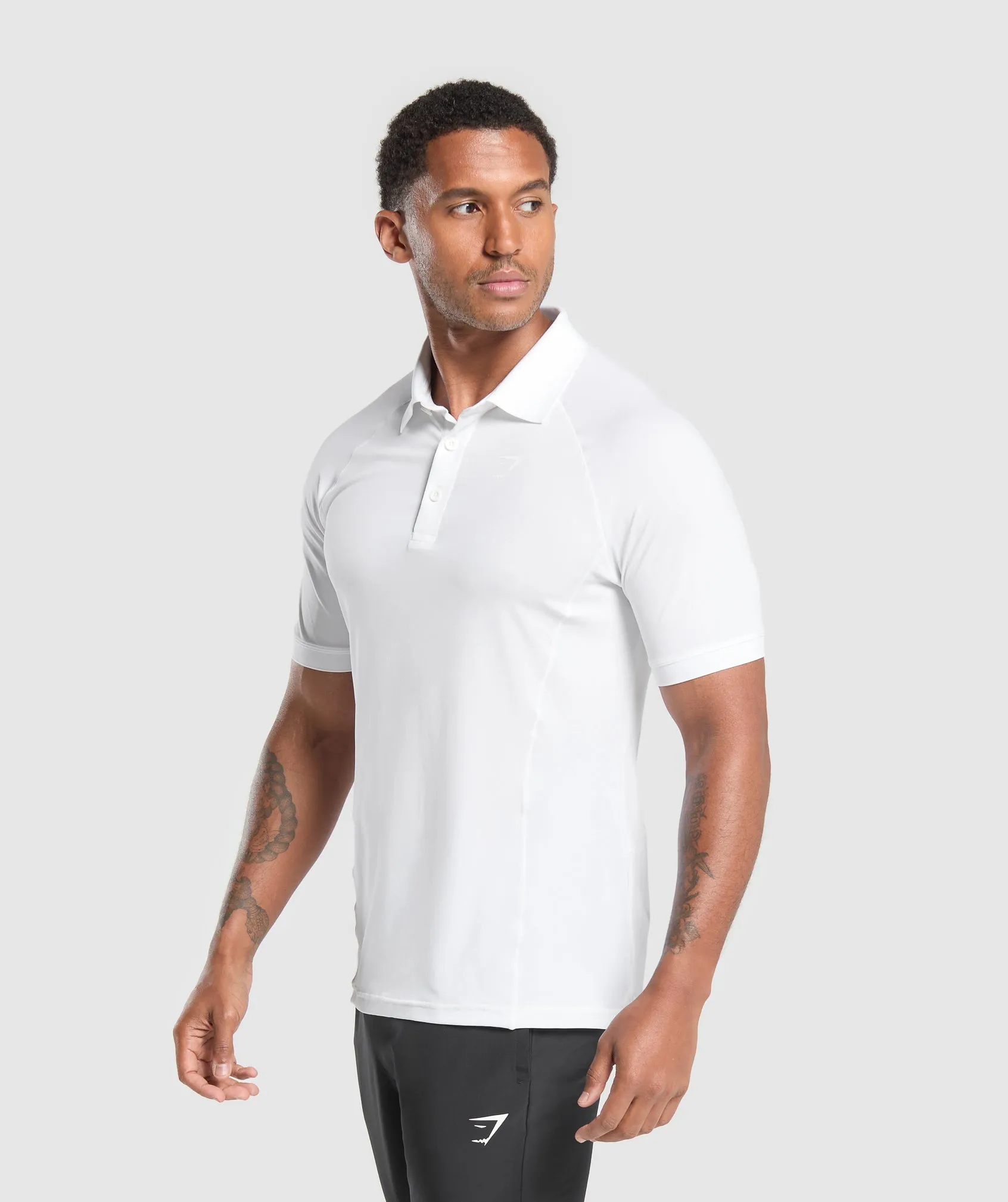 Gymshark Performance Polo Shirt - White