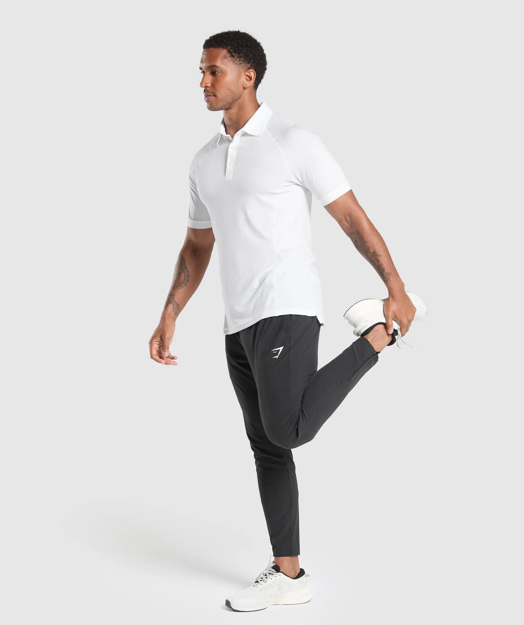 Gymshark Performance Polo Shirt - White