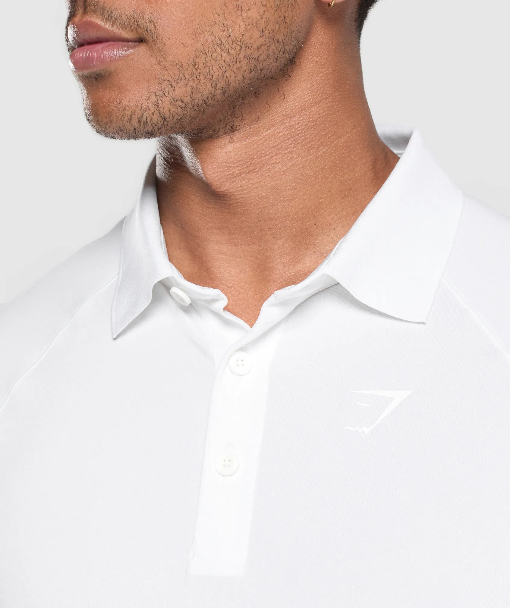 Gymshark Performance Polo Shirt - White