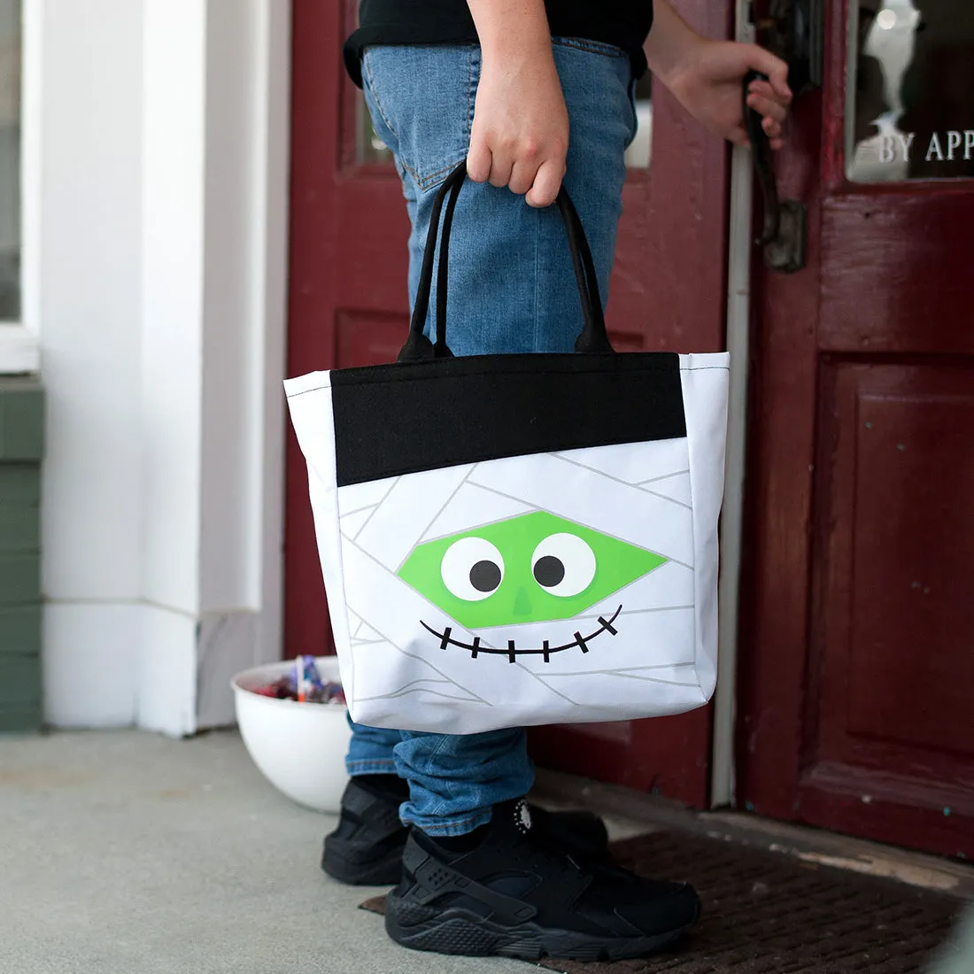 Halloween Trick or Treat Mummy Character Tote Bag