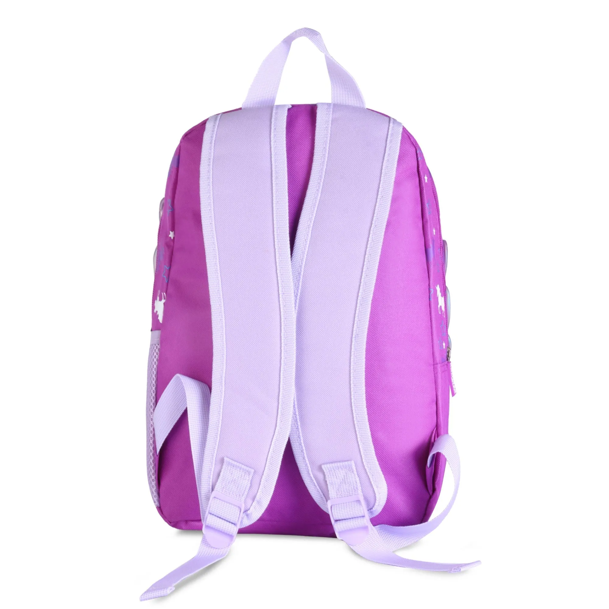 Hamster London Gift Hamper Purple Wing Backpack, Set of 10 Pencil, Glitter pen, Luggage tag & Bottle