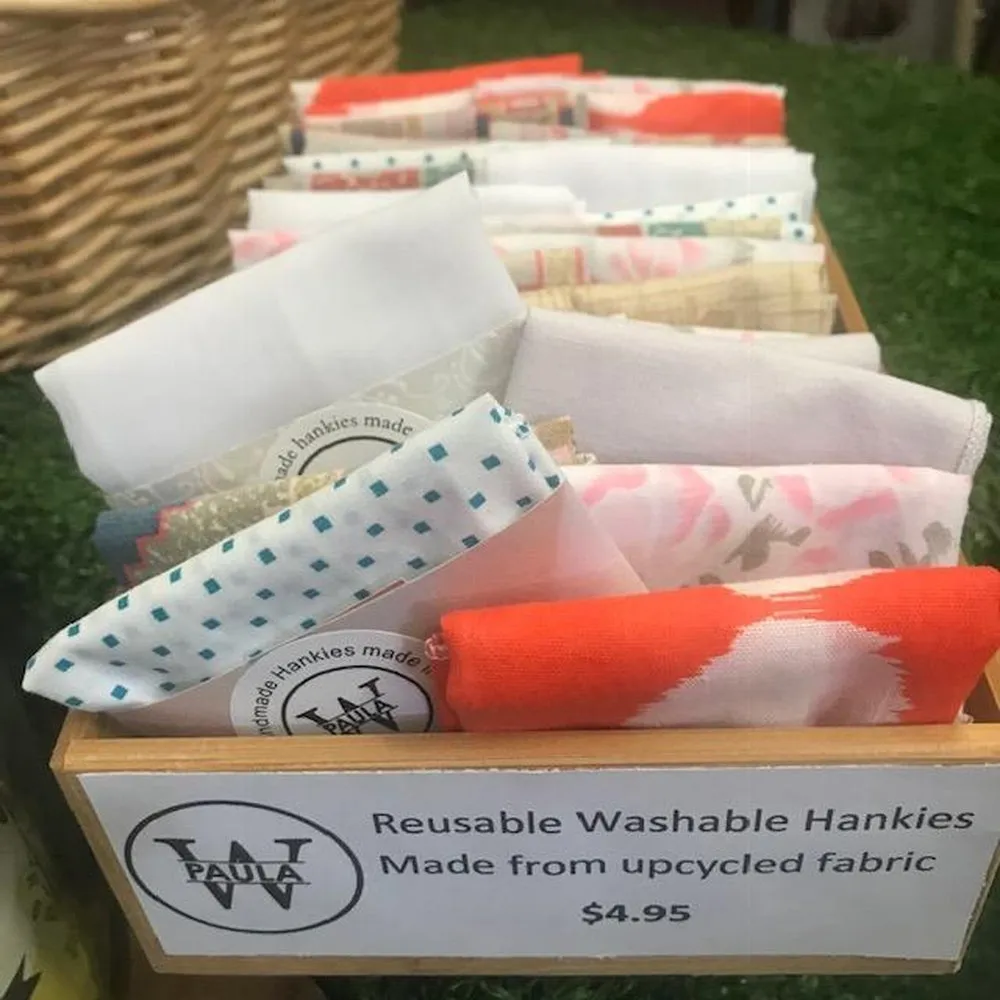 Handkerchiefs - Handmade from Upcycled Fabric, by PaulaW