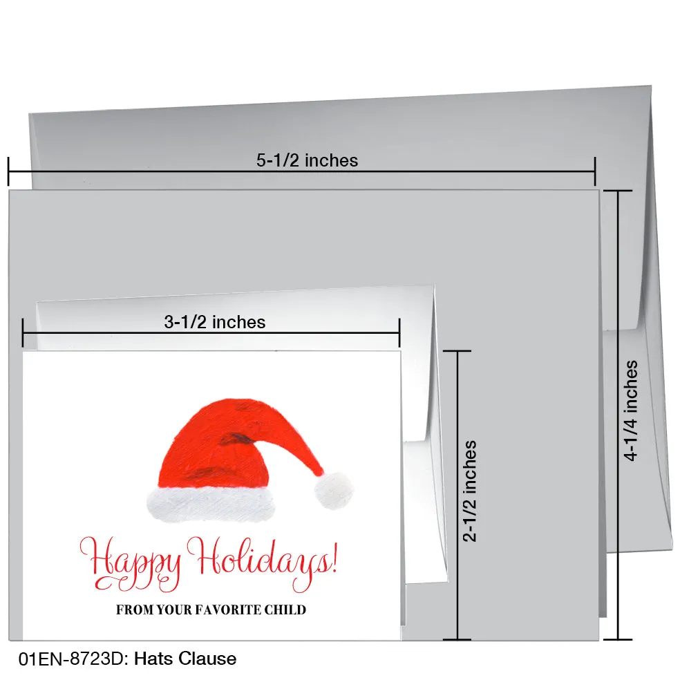 Hats Clause, Greeting Card (8723D)