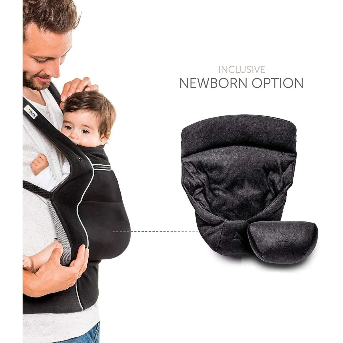 Hauck Close To Me Baby Carrier With 4 Carry Positions- Black