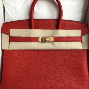 Hermès Birkin 25 Rouge de Coeur Togo Gold Hardware GHW