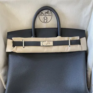 Hermès Birkin 40 Noir (Black) HAC Togo Palladium Hardware PHW