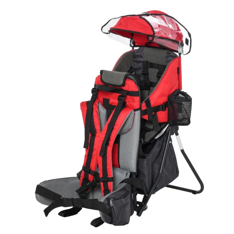 HOMCOM Baby Carrier Backpack - Red