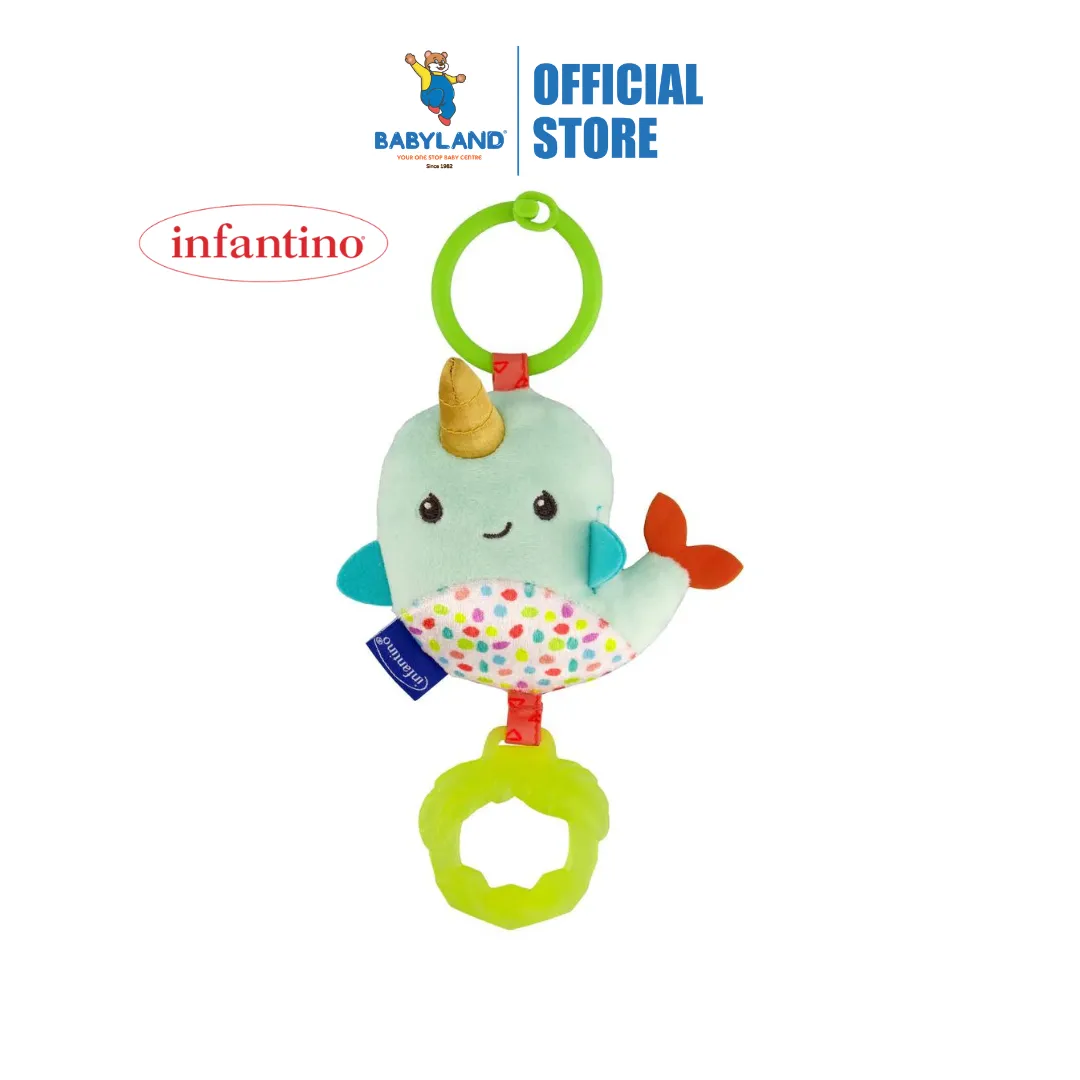 Infantino Chrime & Go Tag Along Pal - Narwhal (0m )