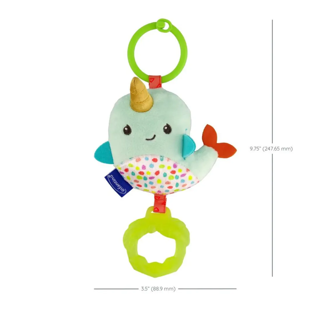 Infantino Chrime & Go Tag Along Pal - Narwhal (0m )