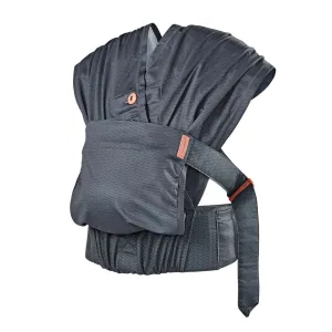 Infantino Hug & Cuddle Adjustable Hybrid Wrap Carrier Black Birth to 12 Months