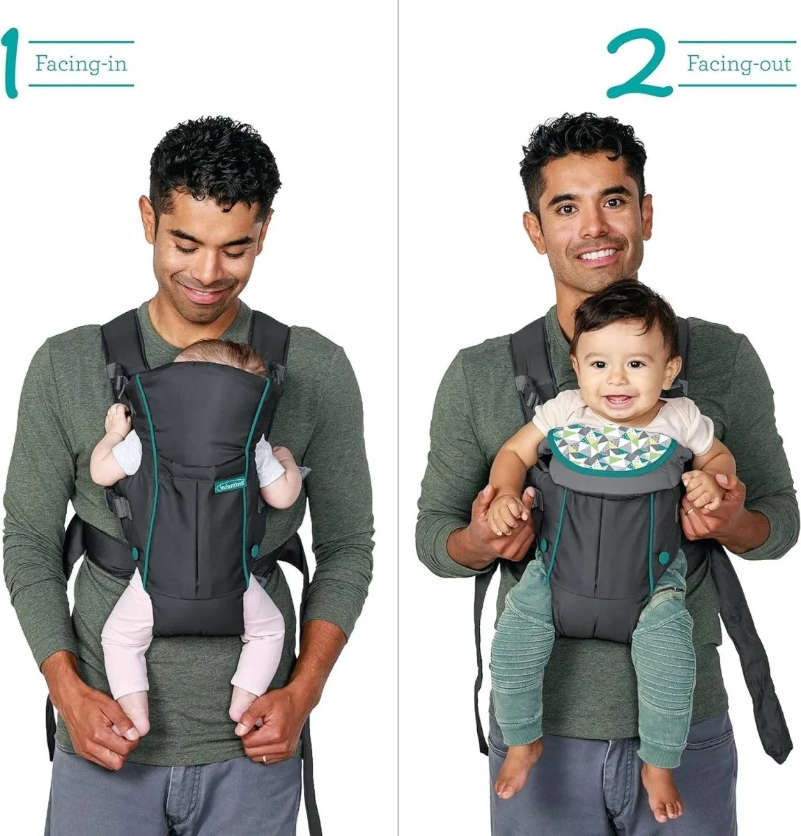 Infantino Swift Classic Carrier With Pocket Grey