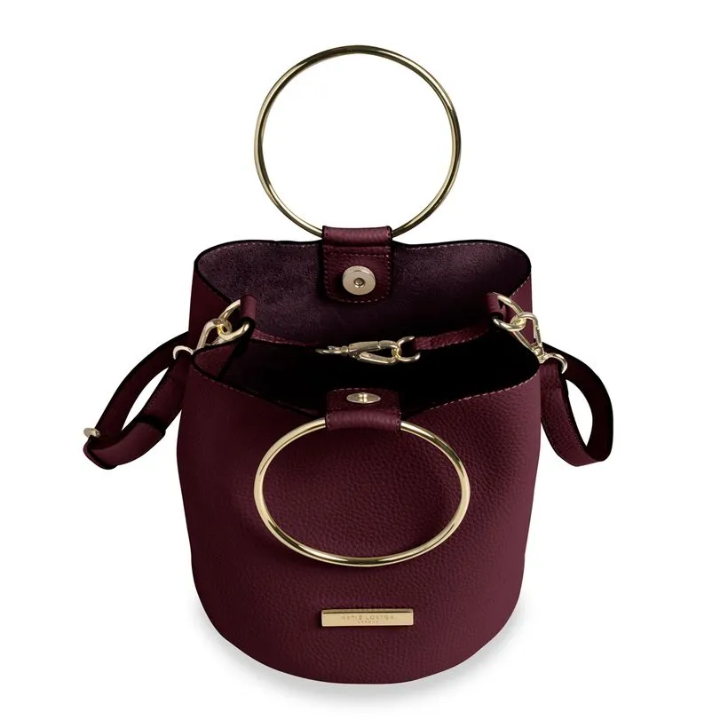 Katie Loxton Suki Mini Bucket Bag in Burgundy