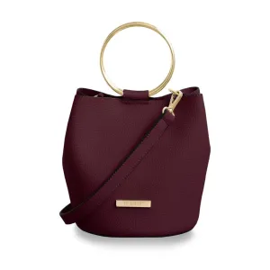 Katie Loxton Suki Mini Bucket Bag in Burgundy