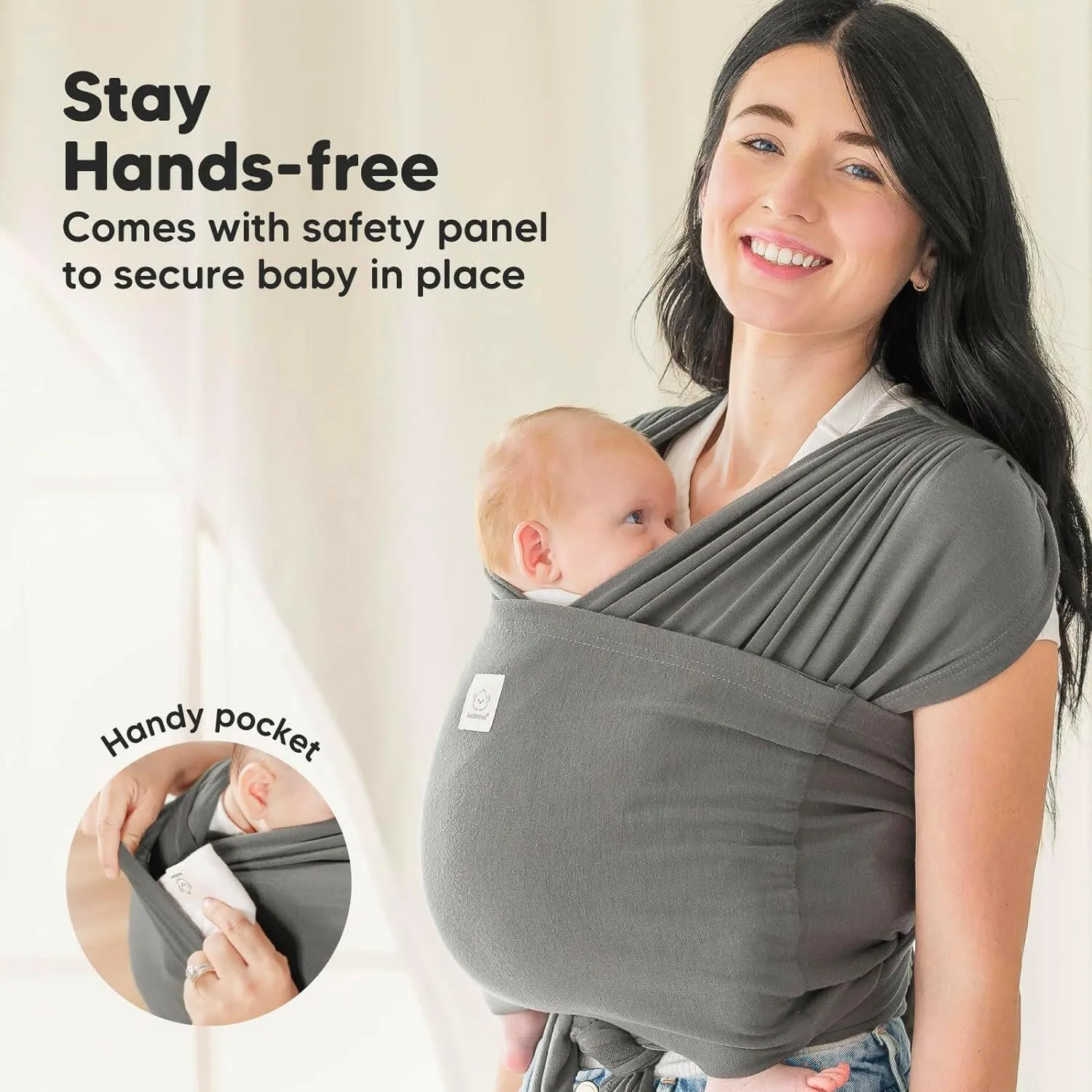 KeaBabies Baby D-Lite Wrap Carrier