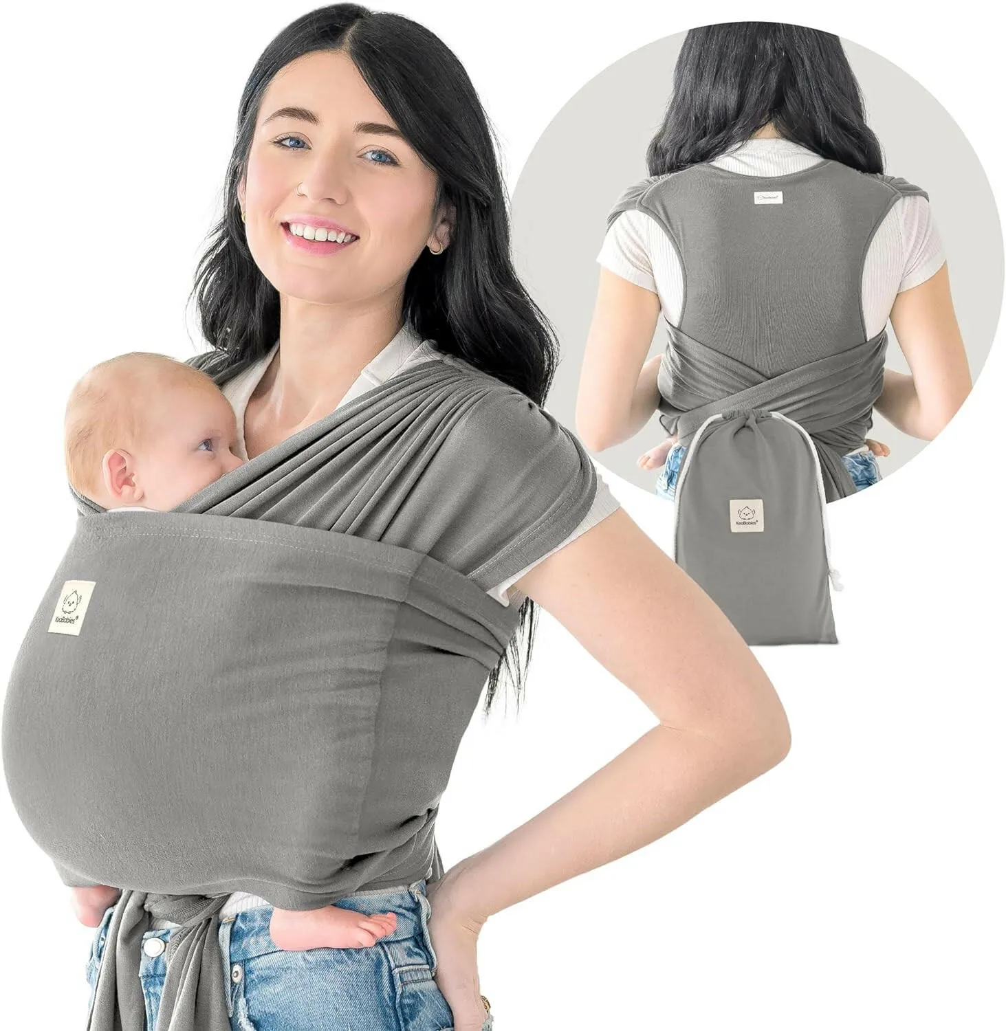 KeaBabies Baby D-Lite Wrap Carrier