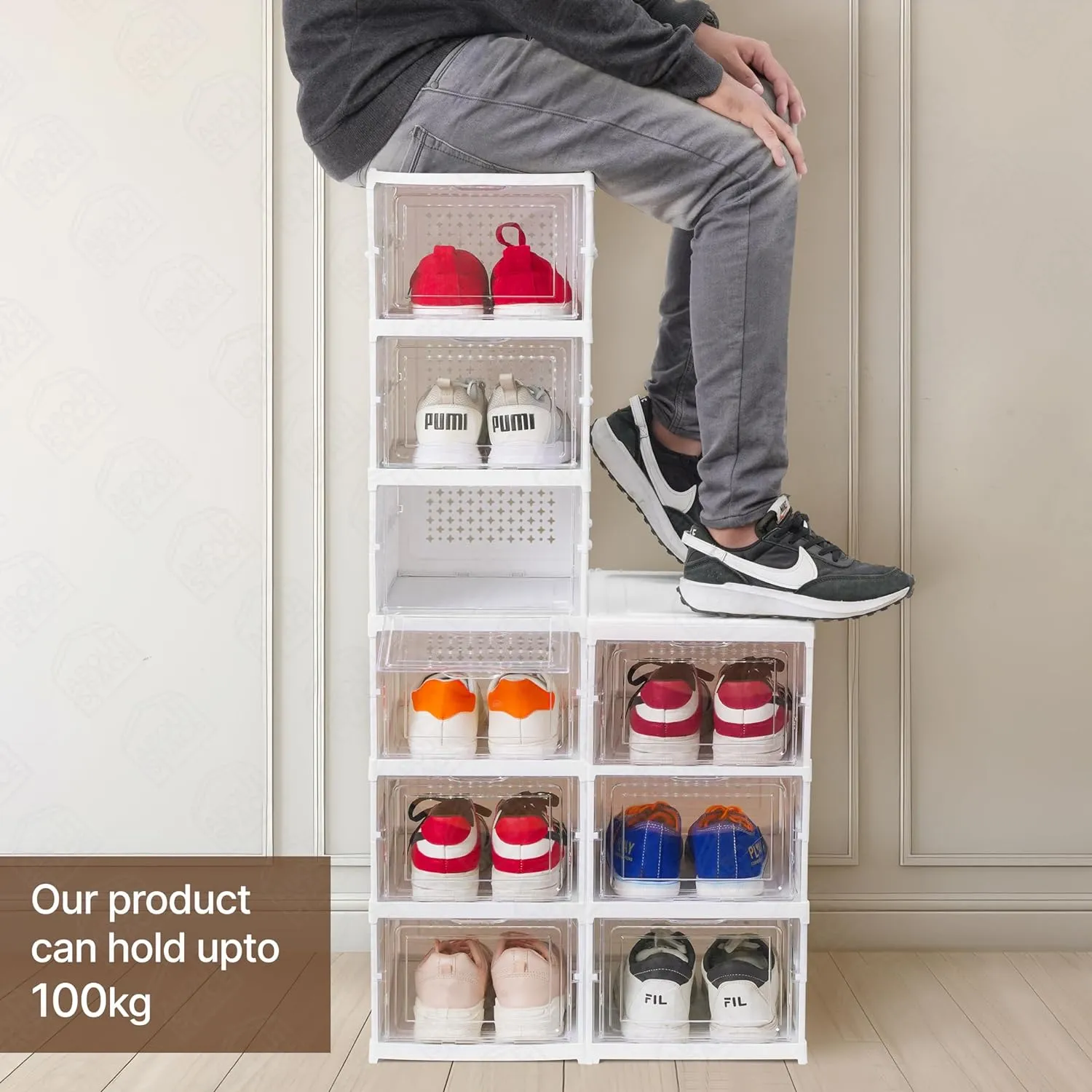 KickStacker - 5 Layer Foldable Shoe Rack