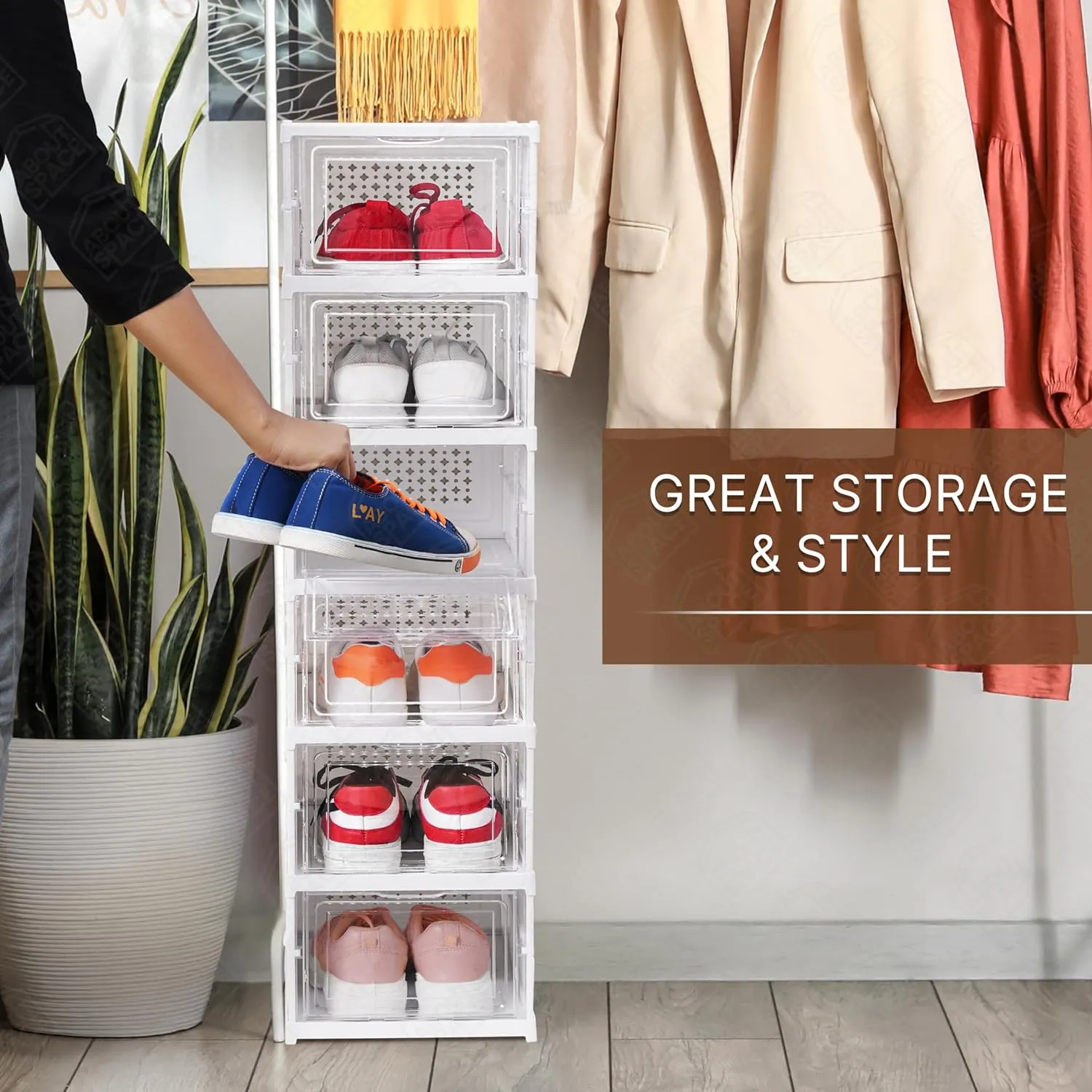 KickStacker - 5 Layer Foldable Shoe Rack