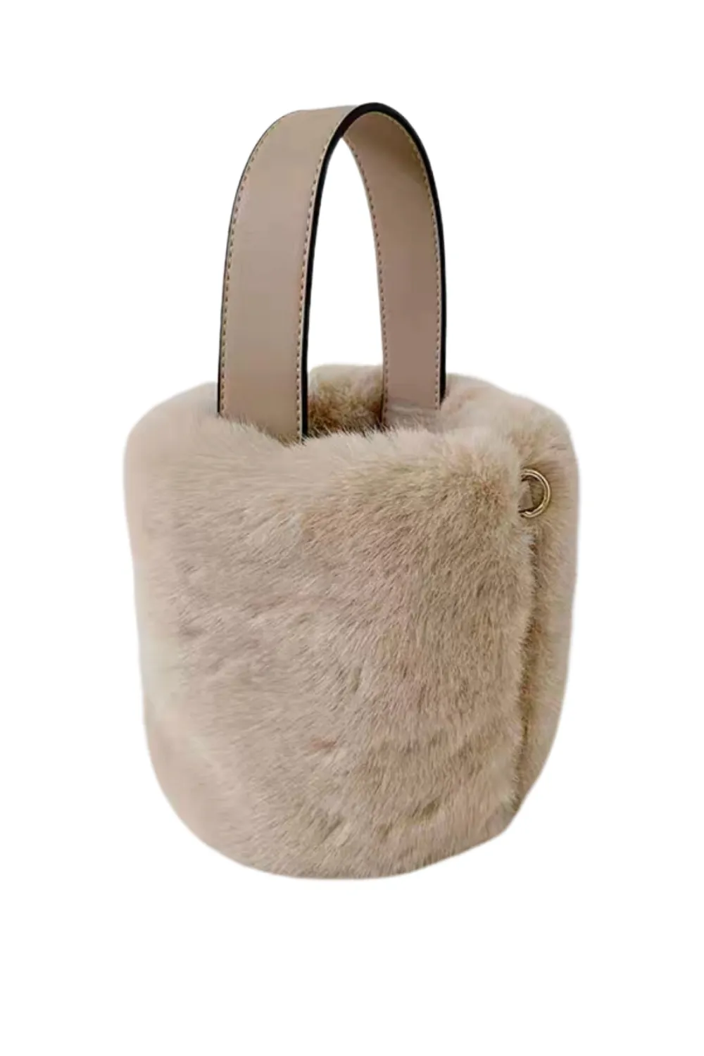 'Kristina' Fur Bucket Bag (11 Colors)