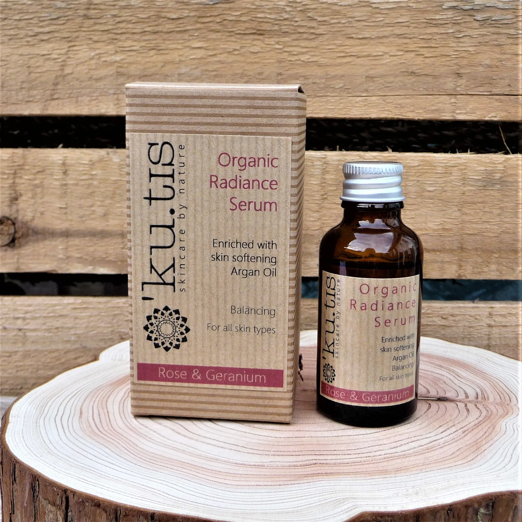 Kutis Organic Radiance Serum Facial Oil - Rose & Geranium