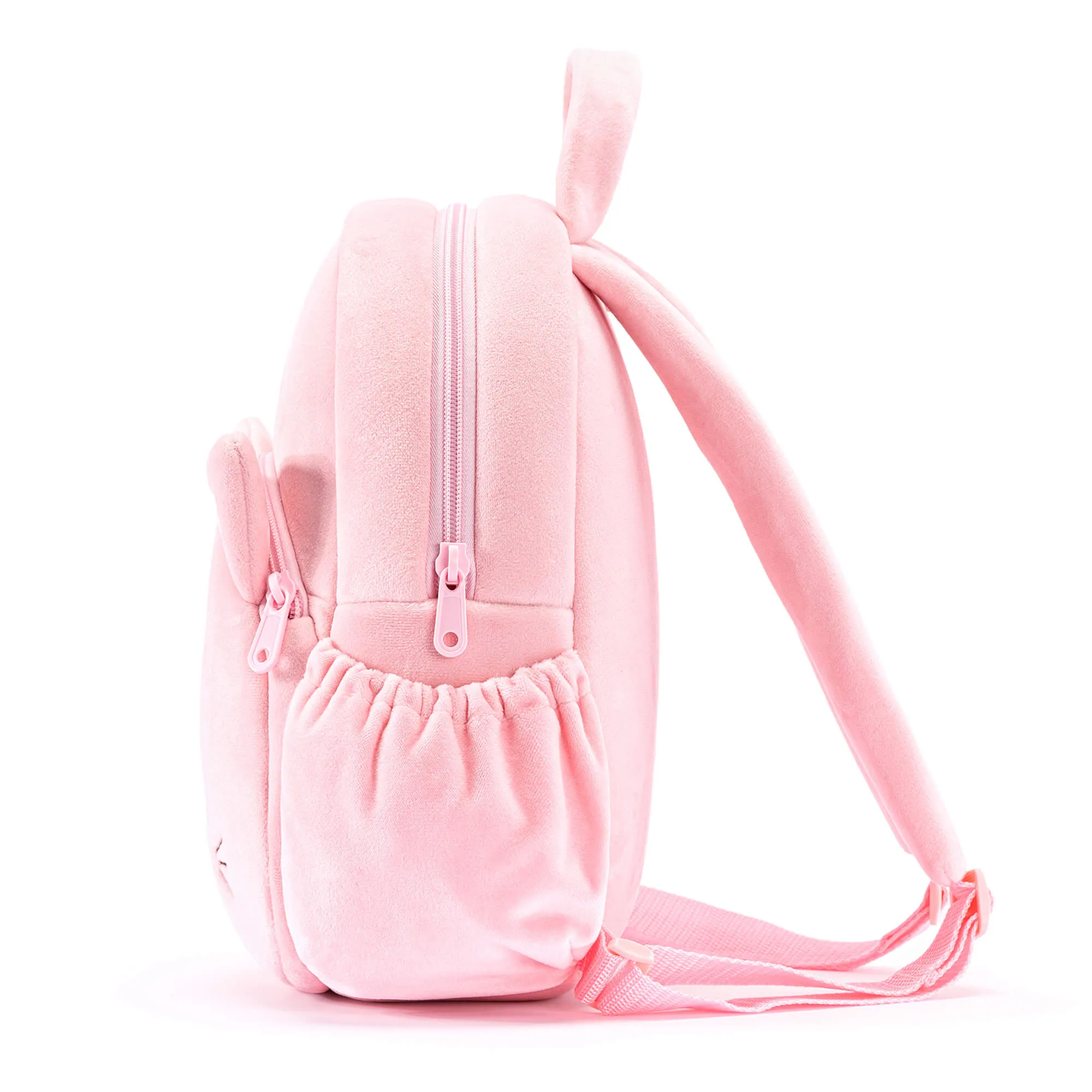 Lazadagifts 11-inch Toddler Kids Backpack Plush Kitty Cat Pre-School Backpacks with Double Layers Storage Pink