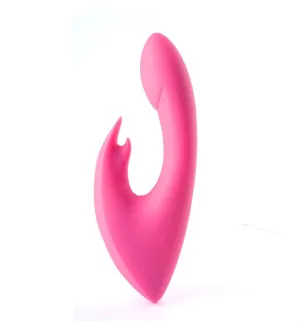 Leah Rechargeable Silicone Rabbit Massager Neon Pink