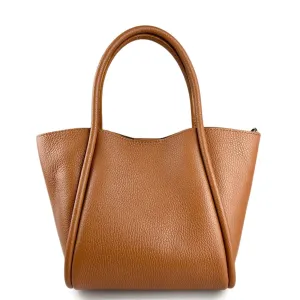 LEATHER BUCKET STYLE HANDBAG