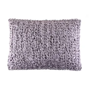 Lilac Ribbon Knit Pillows by Ann Gish