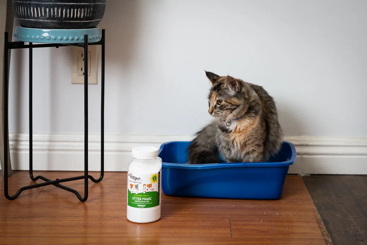 Litter Magic Odor Eliminator: Safe & Non-Toxic Green Chemistry Formula, Extends Litter Life, Kills Strong Odors Fast, for Cats