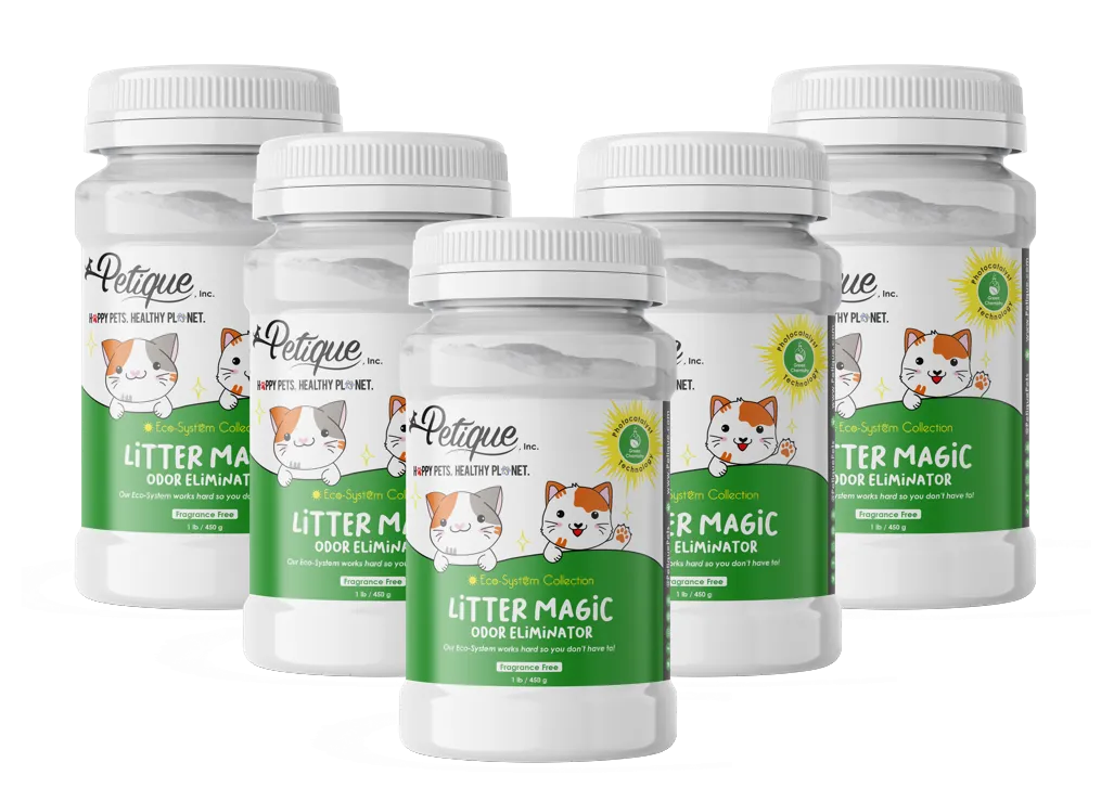 Litter Magic Odor Eliminator: Safe & Non-Toxic Green Chemistry Formula, Extends Litter Life, Kills Strong Odors Fast, for Cats