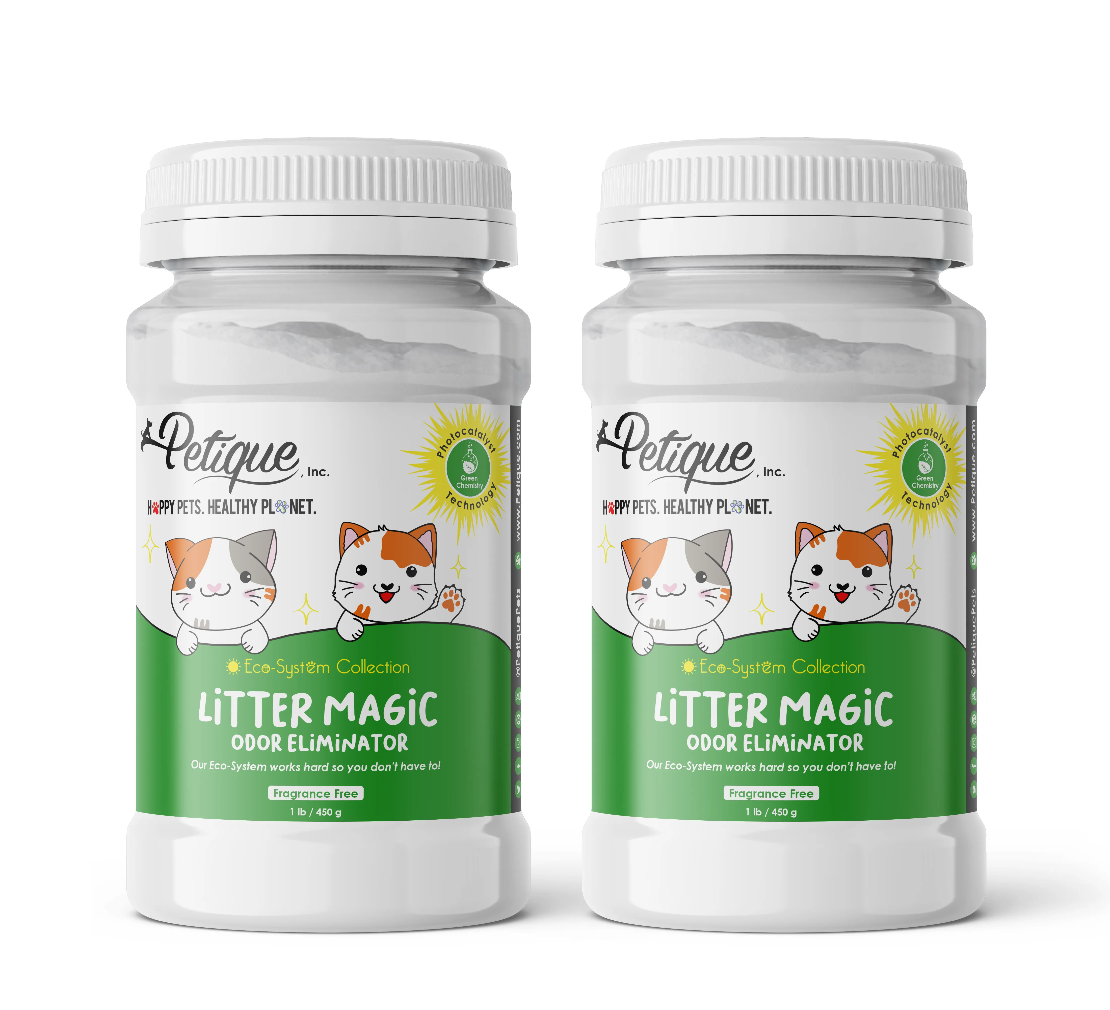 Litter Magic Odor Eliminator: Safe & Non-Toxic Green Chemistry Formula, Extends Litter Life, Kills Strong Odors Fast, for Cats