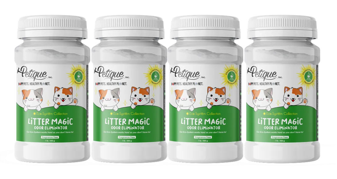 Litter Magic Odor Eliminator: Safe & Non-Toxic Green Chemistry Formula, Extends Litter Life, Kills Strong Odors Fast, for Cats