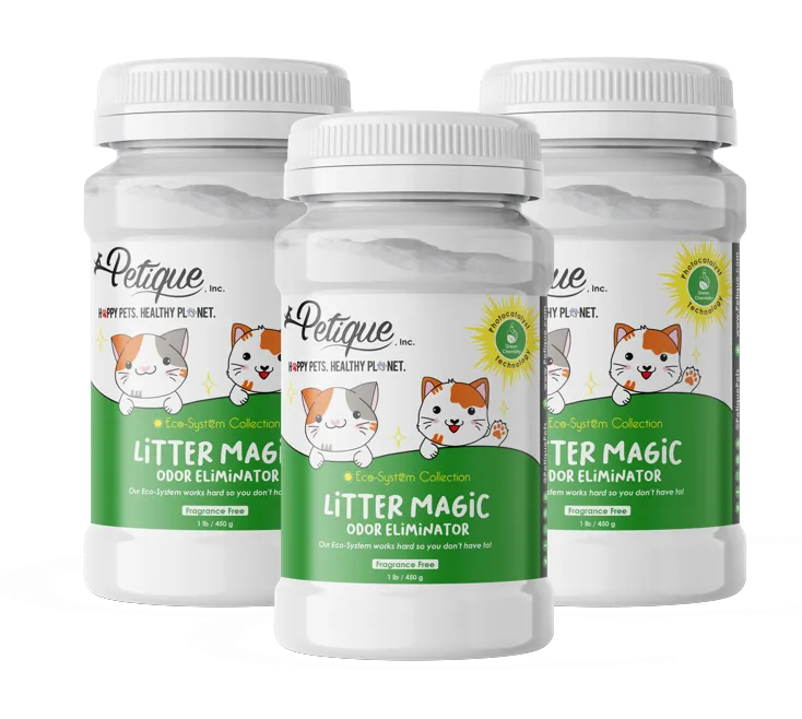 Litter Magic Odor Eliminator: Safe & Non-Toxic Green Chemistry Formula, Extends Litter Life, Kills Strong Odors Fast, for Cats