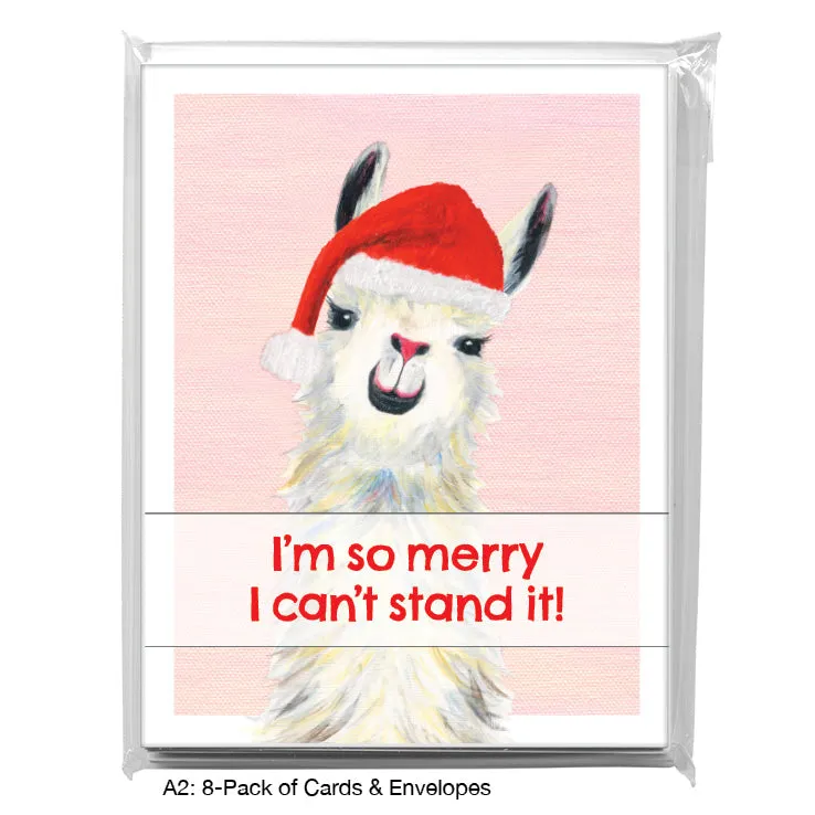 Llama Pink Nose, Greeting Card (8067JG)