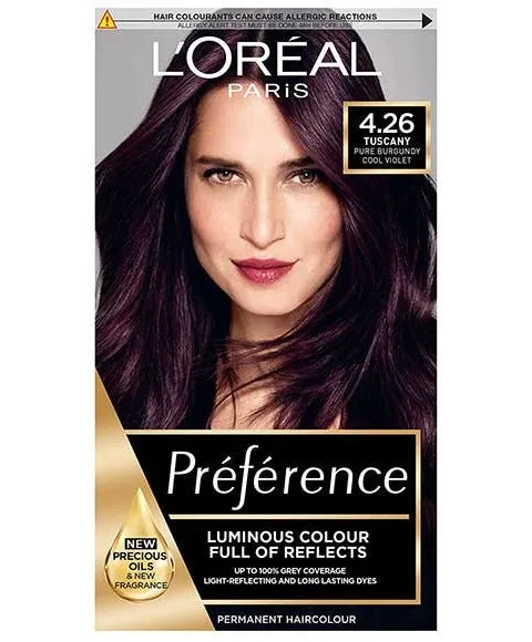 Loreal Paris Loreal Preference Infinia Permanent Color 4.26 Tuscany