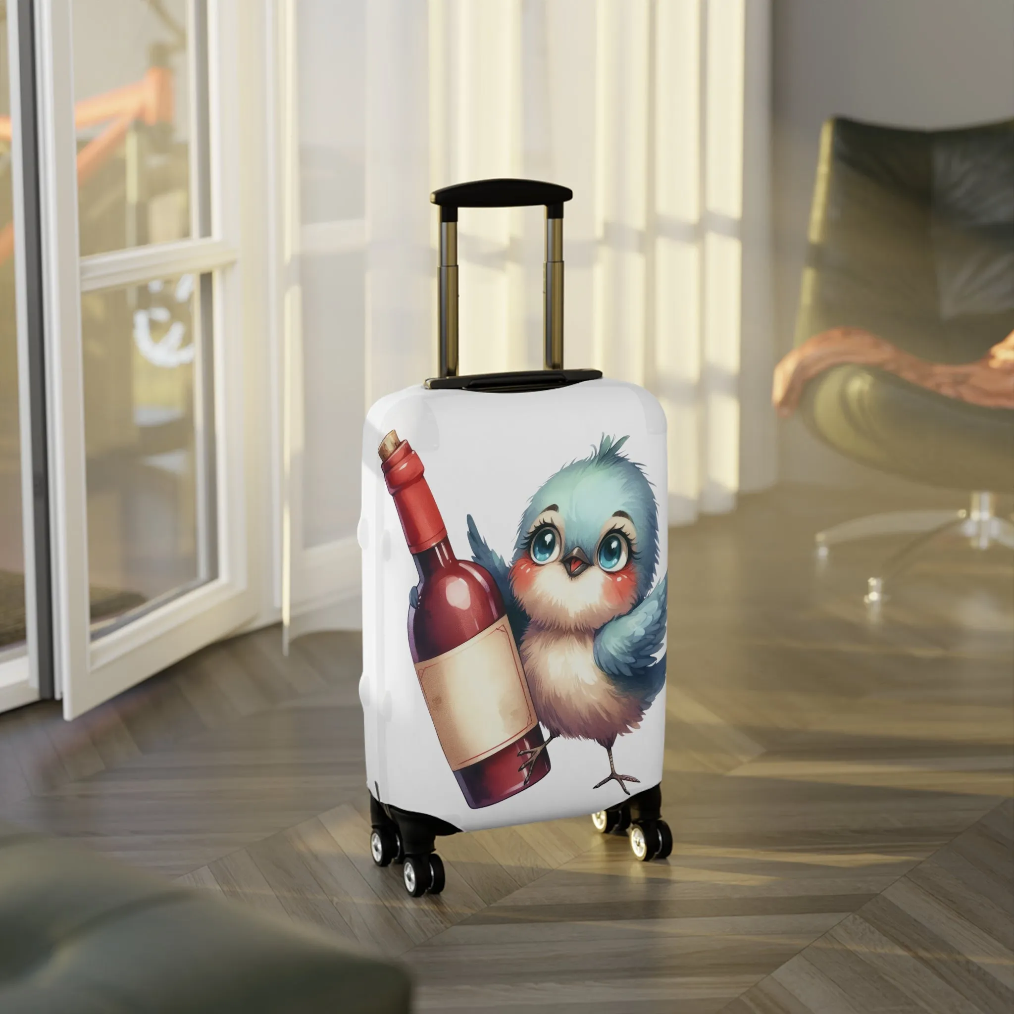 Luggage Cover, Cute Bird, awd-1641