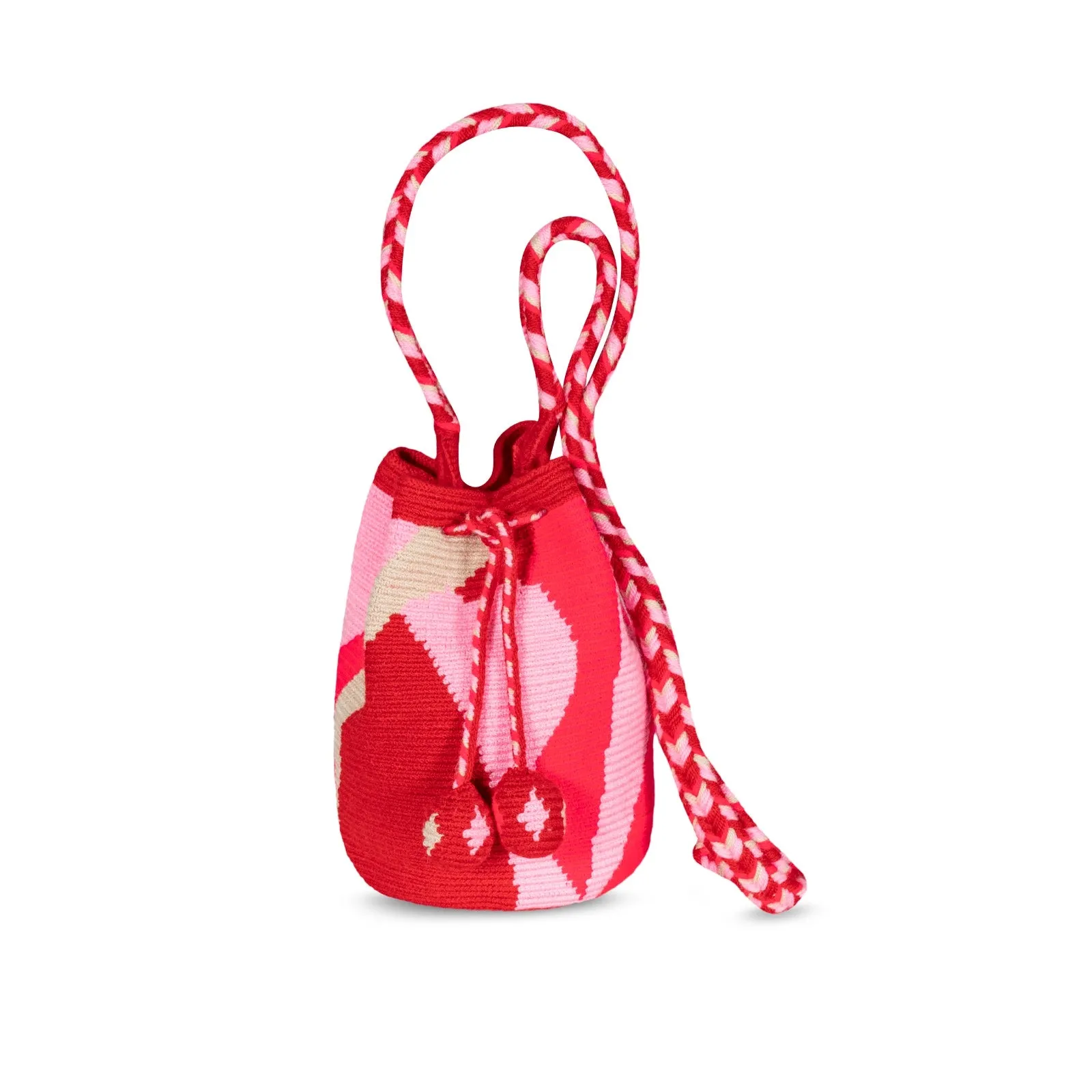 Makki Mini Pouch with Pom Poms - Watermelon