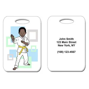 Martial Arts or Karate Kid Bag Tag - Boy