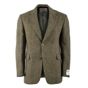 Men's Barra Harris Tweed Jacket  Green Check