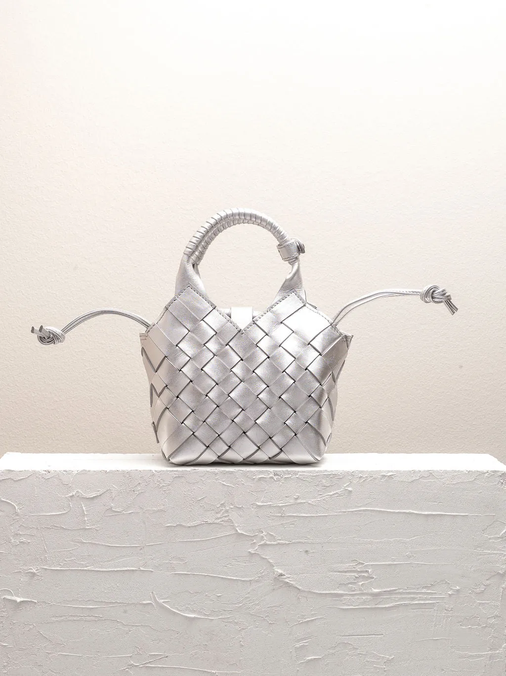 MISU MINI Silver Cross-body bag