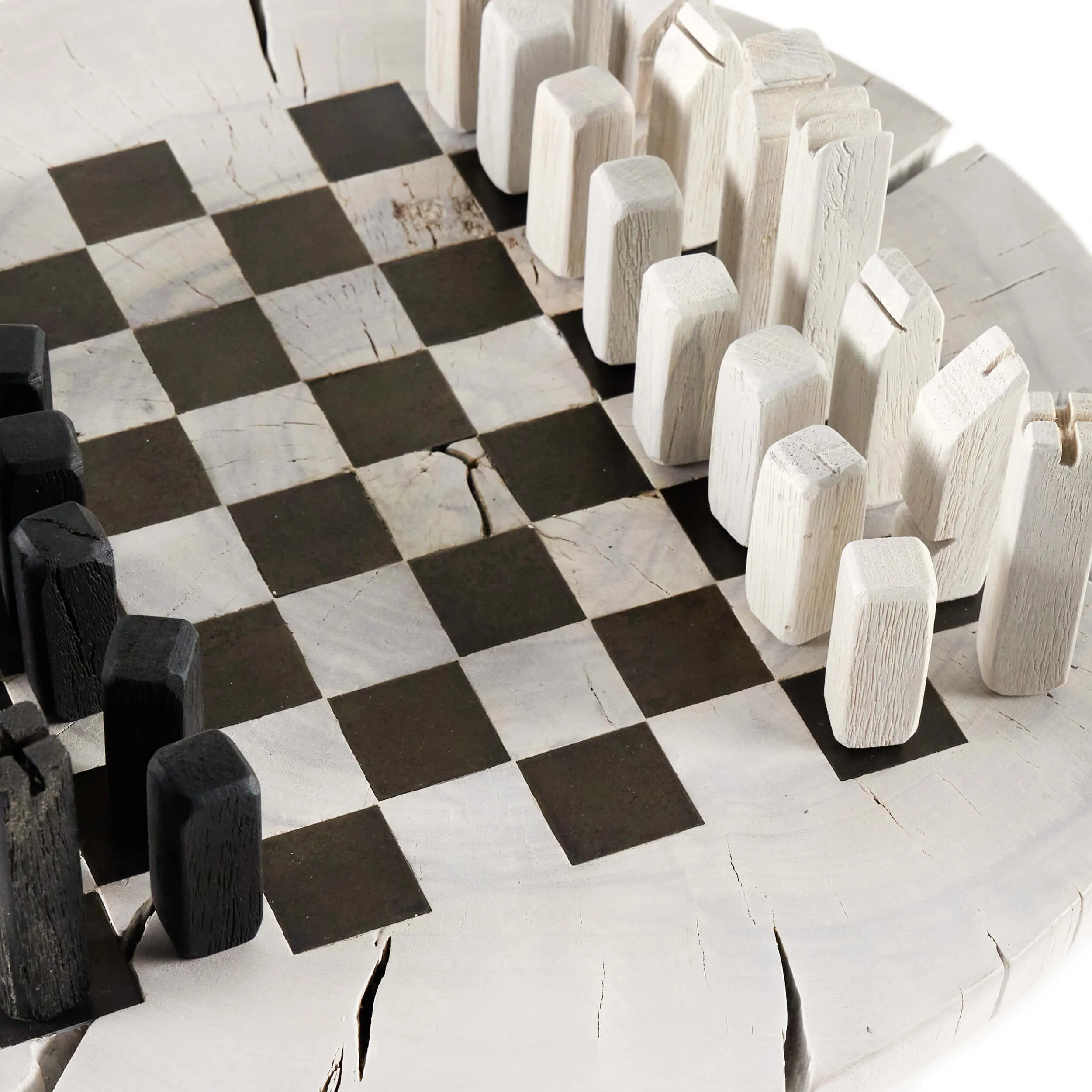 Modern Chess Set, Ivory