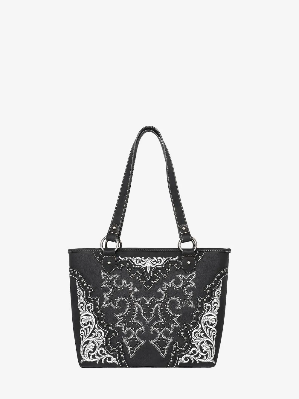 Montana West Boot Scroll Embroidered Carry Tote Bag