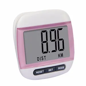 Multi-Functional Digital Pedometer Step Counter - Pink