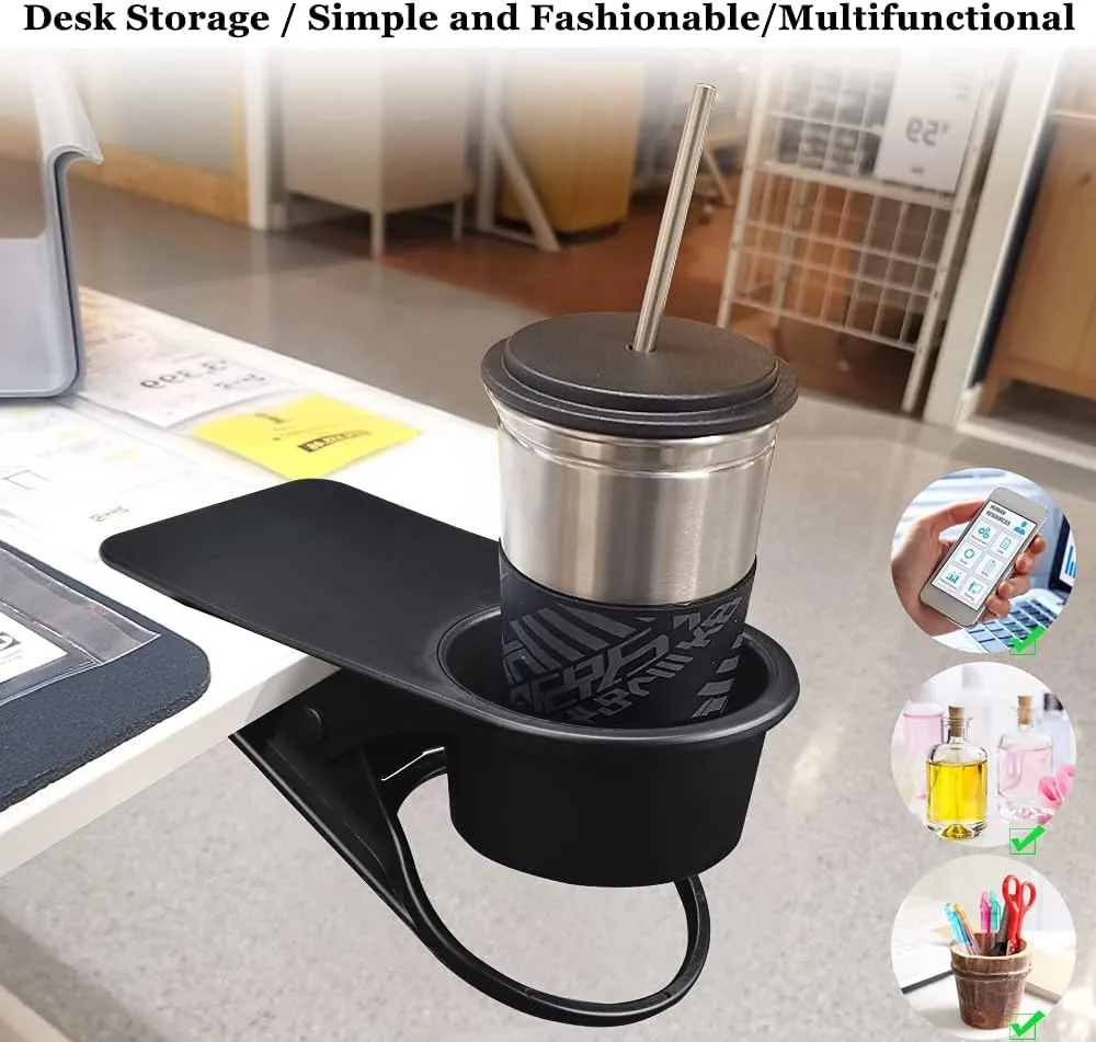 Multi-Functional Side Table Cup Clamp Holder